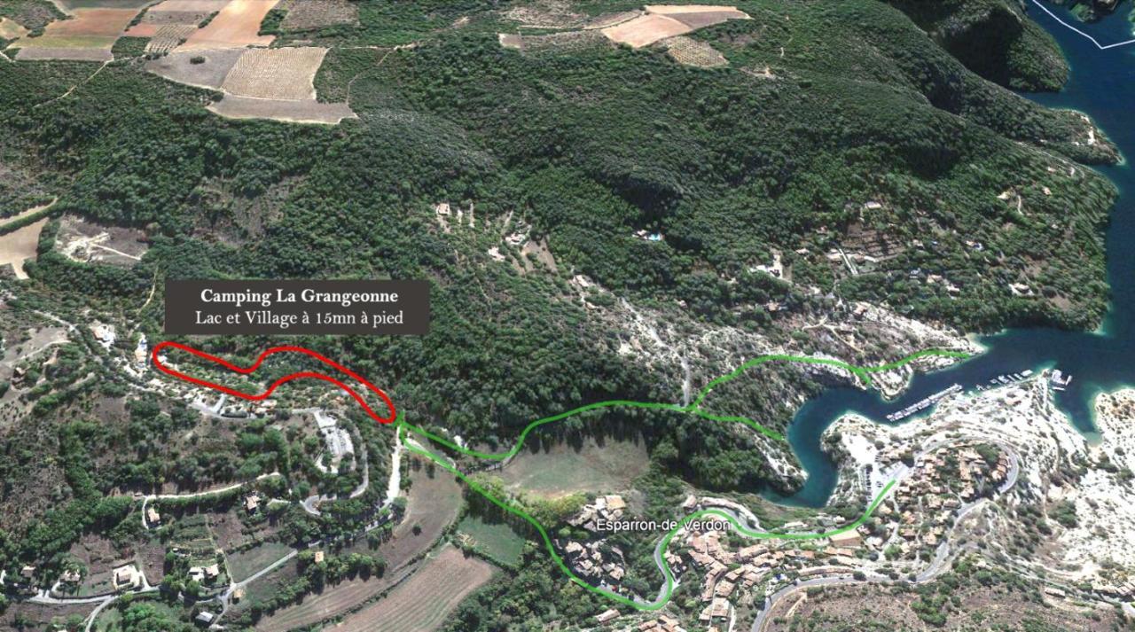 Camping La Grangeonne Esparron-de-Verdon Exterior foto